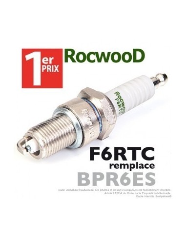 Bougie type BPR6ES. 1er Prix Rocwood. F6RTC