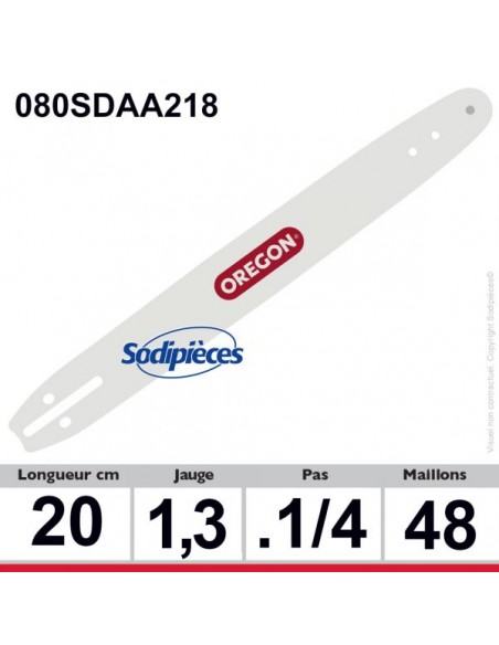 Guide-080SDAA218-Oregon-Single-Rivet-20-cm-80700