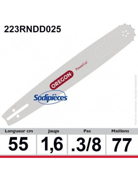 Guide-223RNDD025-OREGON-Power-Match-D025-55-cm-80878