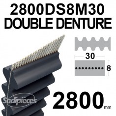 Courroie-tondeuse-2800DS8M30-Double-denture-30-mm-x-2800-mm-25010