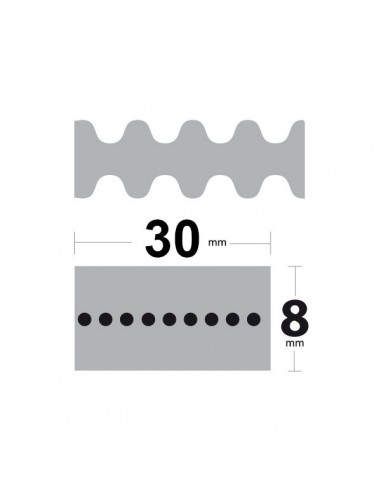 Courroie-tondeuse-2800DS8M30-Double-denture-30-mm-x-2800-mm-25010