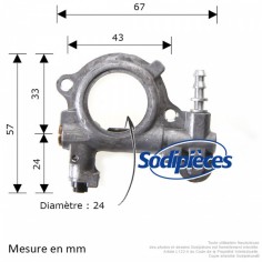 Pompe-a-huile-reglable-pour-Stihl-024-MS240-026-MS260-1121-640-3205-73012 2