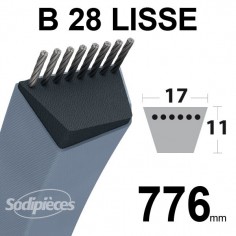 Courroie-tondeuse-B28-Trapezoidale-17-mm-x-776-mm-23069