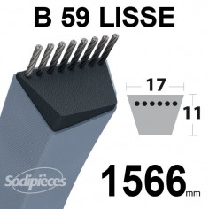 Courroie-tondeuse-B59-Trapezoidale-17-mm-x-1566-mm-23071