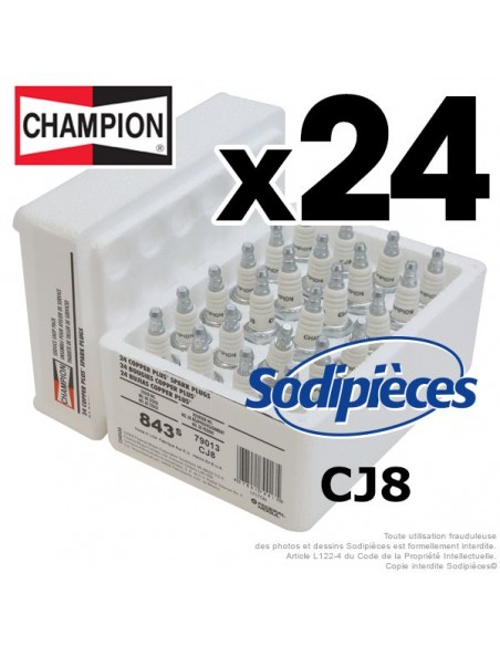Bougie-Champion-CCH843S-remplace-CJ8W24-par-24-26420