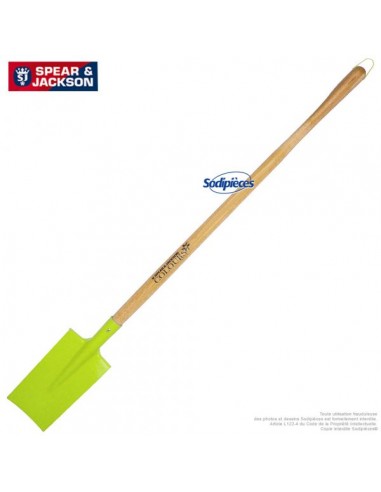 Beche-Spear-Jackson-avec-manche-bois-Verte-44031