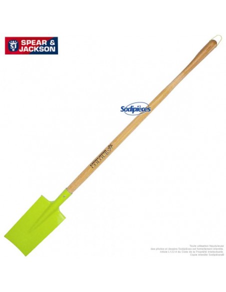 Beche-Spear-Jackson-avec-manche-bois-Verte-44031