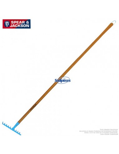 Rateau-Spear-Jackson-10-dents-avec-manche-bois-Bleu-44023