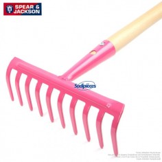 Rateau-Spear-Jackson-10-dents-avec-manche-bois-Rose-44022
