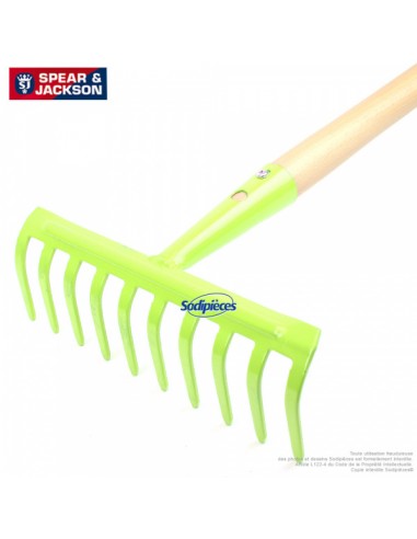 Rateau-Spear-Jackson-10-dents-avec-manche-bois-Vert-44021