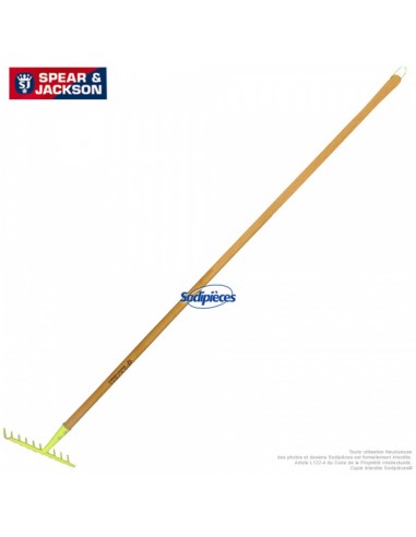 Rateau-Spear-Jackson-10-dents-avec-manche-bois-Vert-44021