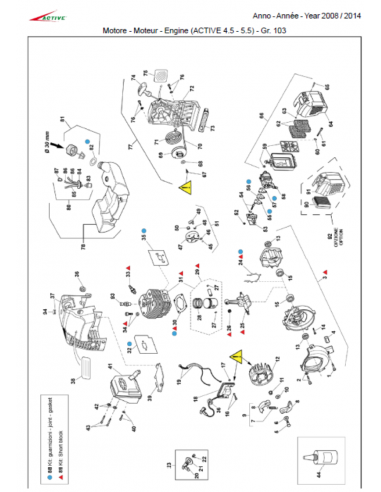 SUPPORT FILTRE A AIR DEBROUSSAILLEUSE ACTIVE