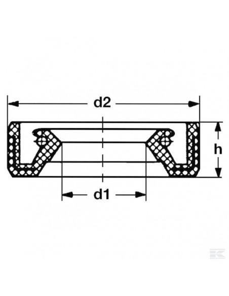 Bague d'étanchéité stihl fs 120, 300, 400,  12 x 22 x 5