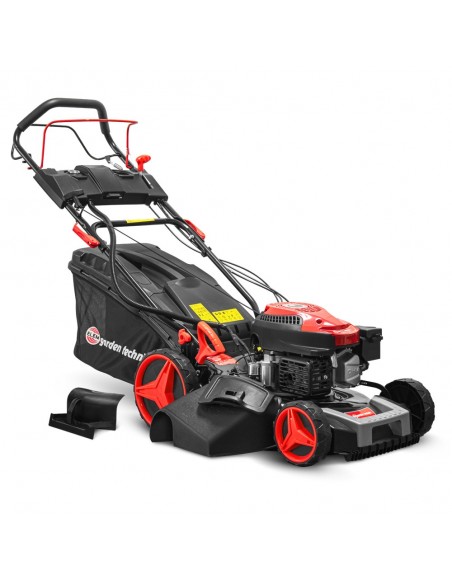Tondeuse thermique autotractée 144.3cc - 46cm avec démarrage électrique -mulching - éjection latérale.