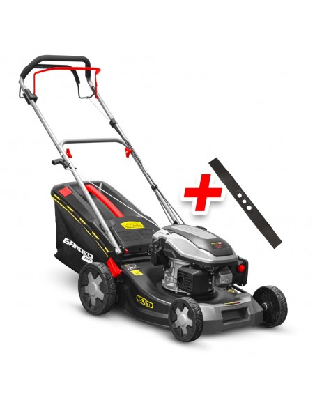Tondeuse thermique autotractée 144.3cc - 46cm livrée avec 2 lames + mulching