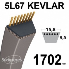 Courroie tondeuse 5L67 Kevlar