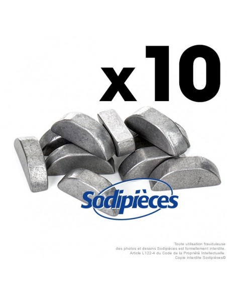 Clavette demi-lune pour supports de lames. Par 10