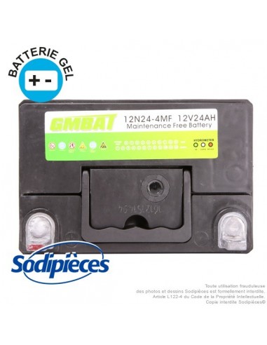 Batterie 12N24-4. Sans entretien pour tondeuse