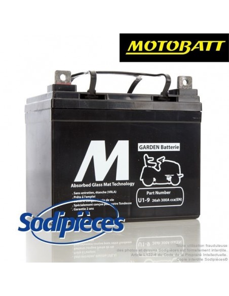 Batterie Motobatt U1-9 pour tondeuse