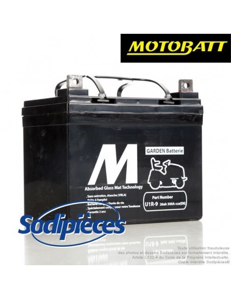 Batterie Motobatt U1R-9 pour tondeuse