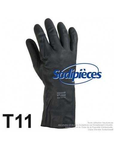 Gants produit chimique. Taille 11