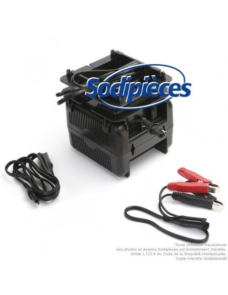 Chargeur batteries 12/24V, AGM, GEL et conventionnelles - Courant de charge : 7A / 3,5A