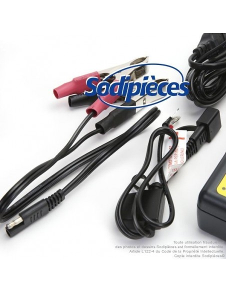 Chargeur de batterie TECMATE, 6 et 12V 1,2A. pour batterie de 2 - 75Ah.