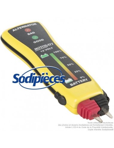 Testeur de poche Motobatt pour batterie