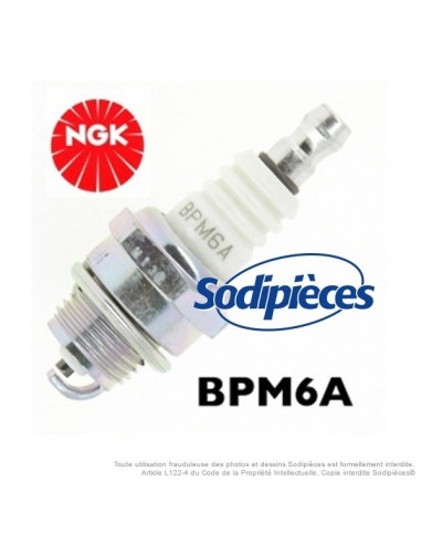 Bougie type BPM6A. NGK