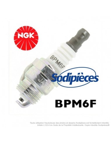 Bougie type BPM6F. NGK