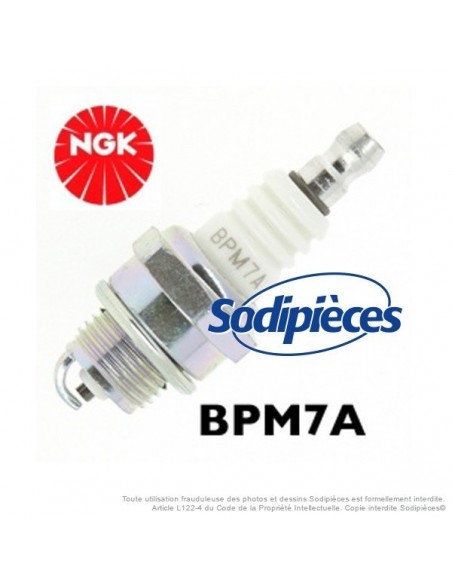 Bougie type BPM7A. NGK