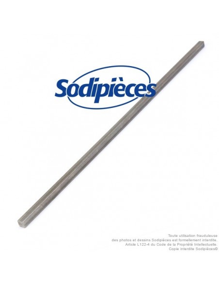 Clavette 30 cm section 6,4 x 6,4