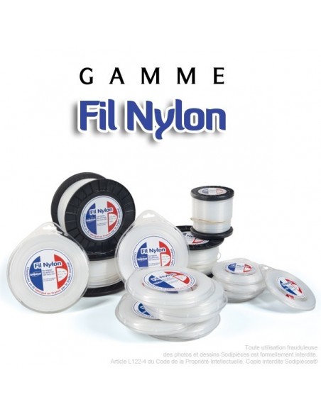 Gamme Fil débroussailleuse nylon Rond