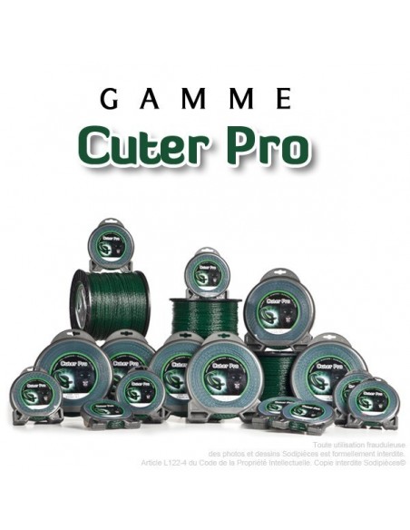 Gamme Fil débroussailleuse hélicoidal Cuter' Pro