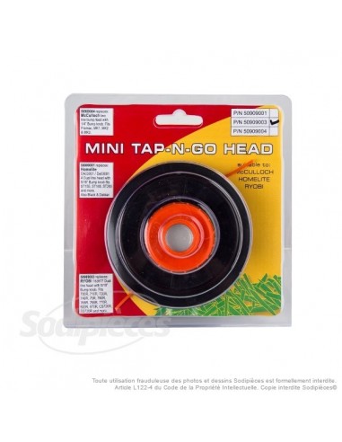 Tête débroussailleuse Tap'N'Go pour Ryobi