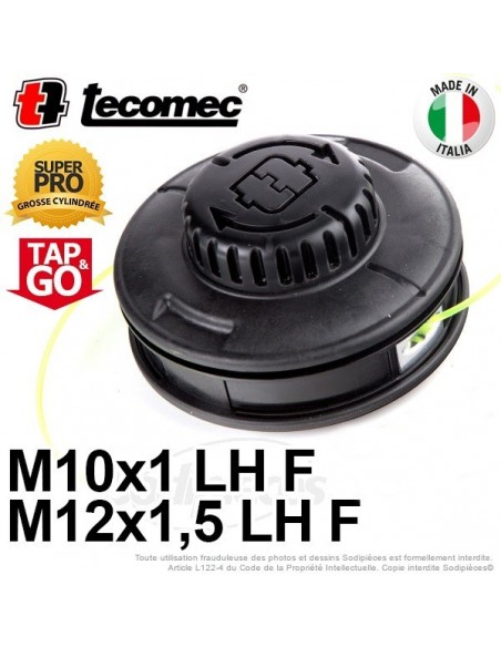 Tête débroussailleuse Easy Work. Ø 109 mm. Tap'N'Go