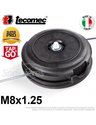 Tête débroussailleuse SuperPro Ø 130 mm. Pour Emak 8x1,25