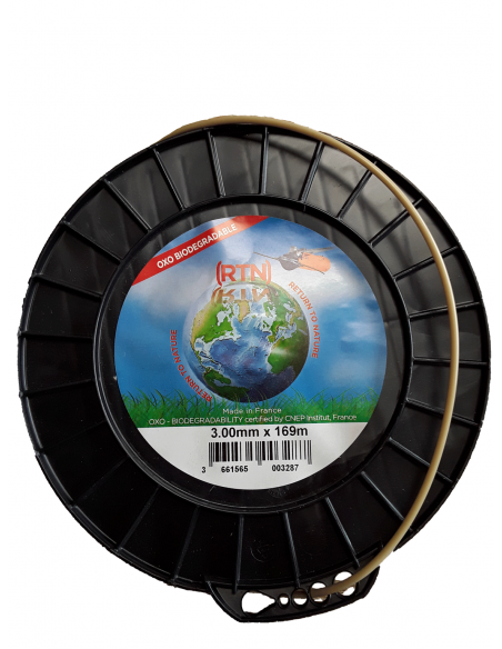 FIL NYLON OXO-BIODEGRADABLE - ROND - 3 X 169M - BOBINE