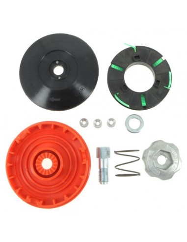 Tête débroussailleuse 3 fils F10x1,25 gauche écrou alu