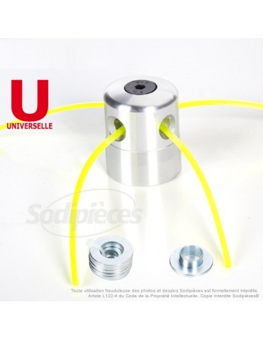 Tête débroussailleuse à brin universelle 2 fils