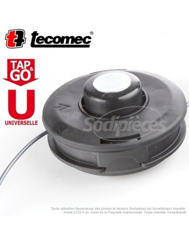 Tête débroussailleuse Tecomec Tap’N’Go Ø130 mm. Universelle